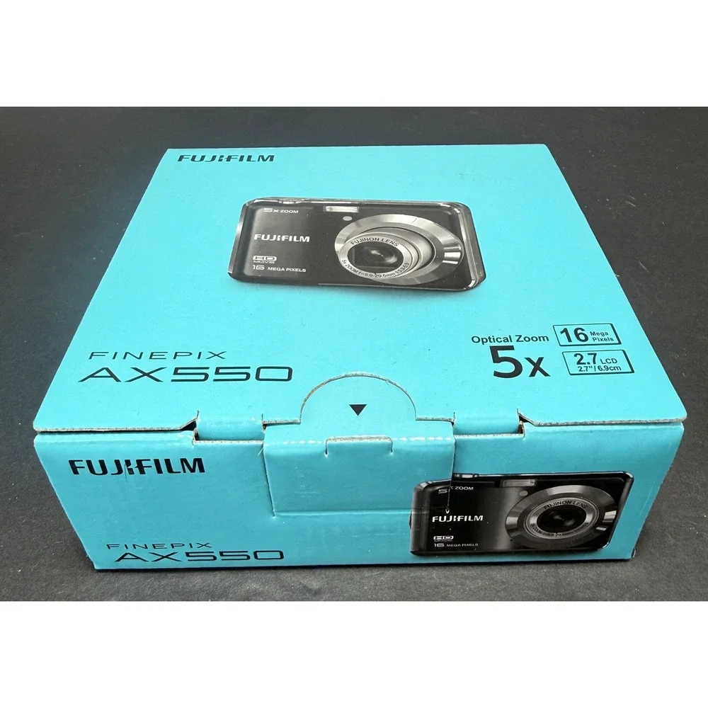 Fujifilm FinePix AX550 Digital Camera Unisex OS Black 16MP 5x Zoom HD Movie